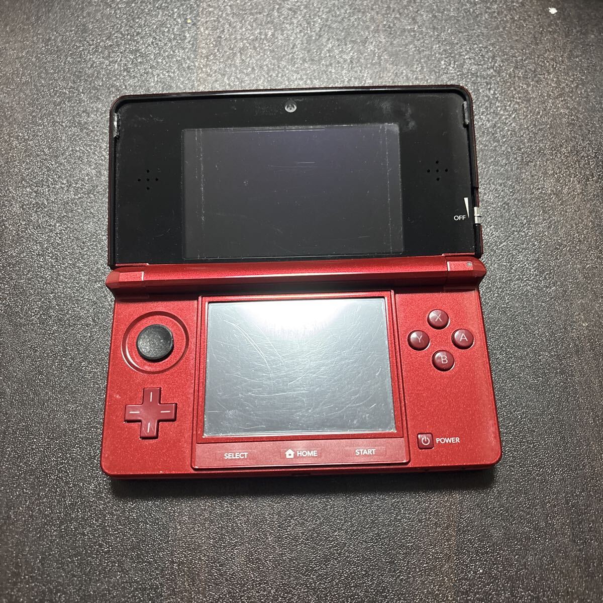 【ジャンク品】ニンテンドー3DS CTR-001 レッド 動作未確認 1円出品_画像3