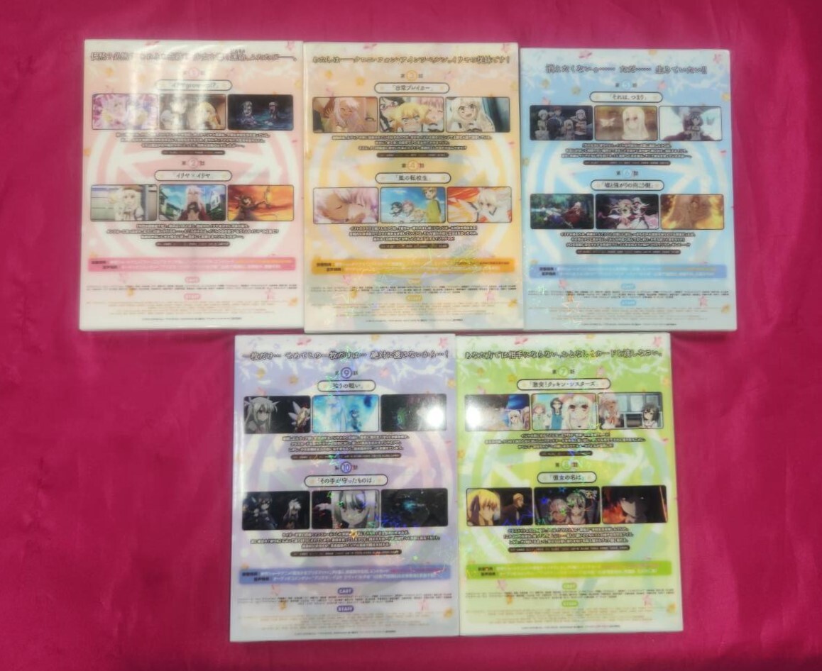 ID180 中古品◇ＤＶＤ【 セル品 】Fate/kaleid liner プリズマ☆イリヤ ツヴァイ!第1~5巻(Blu-ray Disc)_画像2