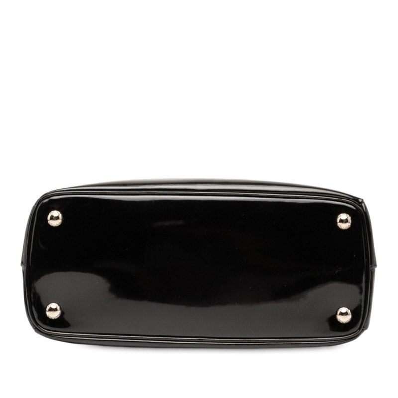  Prada треугольник Logo plate ручная сумочка большая сумка черный pa палатка кожа женский PRADA [ б/у ]