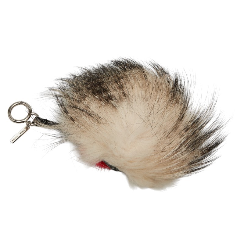  Fendi сумка bagz Monstar сумка очарование брелок для ключа бежевый многоцветный мех кожа женский FENDI [ б/у ]