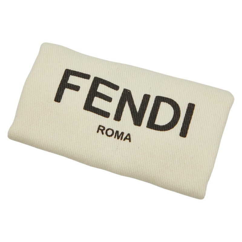  Fendi F Logo lapi- шарф бежевый многоцветный шелк женский FENDI [ б/у ]