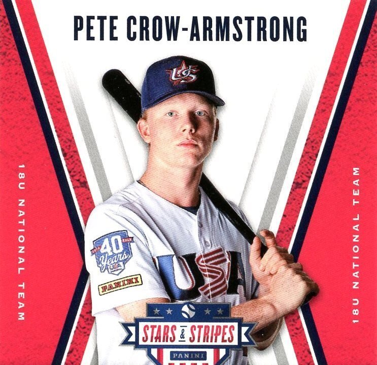 【CS】ピート・クロウ＝アームストロング 直筆 サイン 入り 2019年 Panini社 米国製 公式 限定499枚 カード 鈴木誠也_画像3