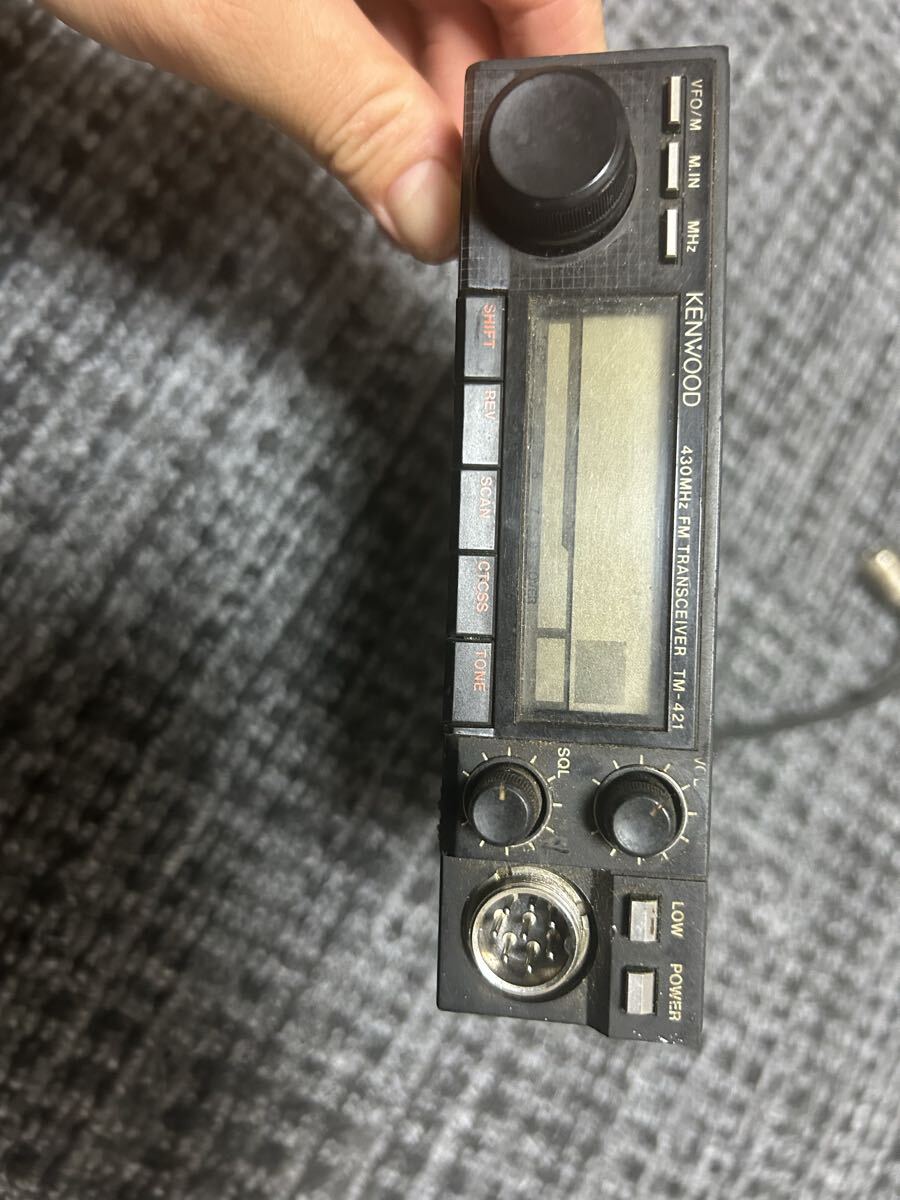 動作未確認 ジャンク KENWOOD 430MHz FMトランシーバー TM-421_画像1
