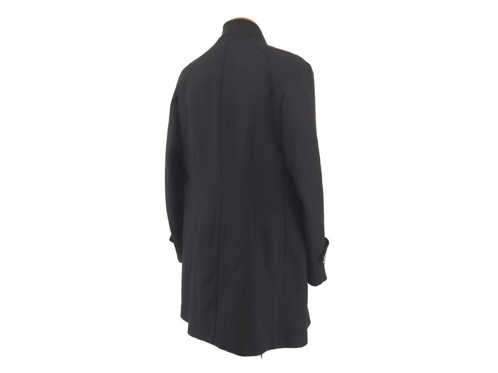 *85 десять тысяч новый товар *54=XL* Bottega Veneta воротник-стойка kasigola. шерсть длинное пальто чёрный BOTTEGA 1 иен 