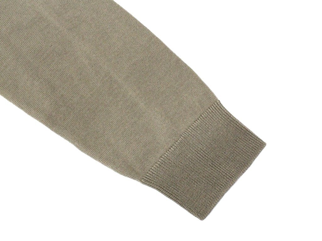 ●7万新品◆XL◆EMPORIO ARMANI アルマーニ◆ヴァージンウール100％ 薄手クルーネックニットセーター 薄茶ベージュ 1円_画像6