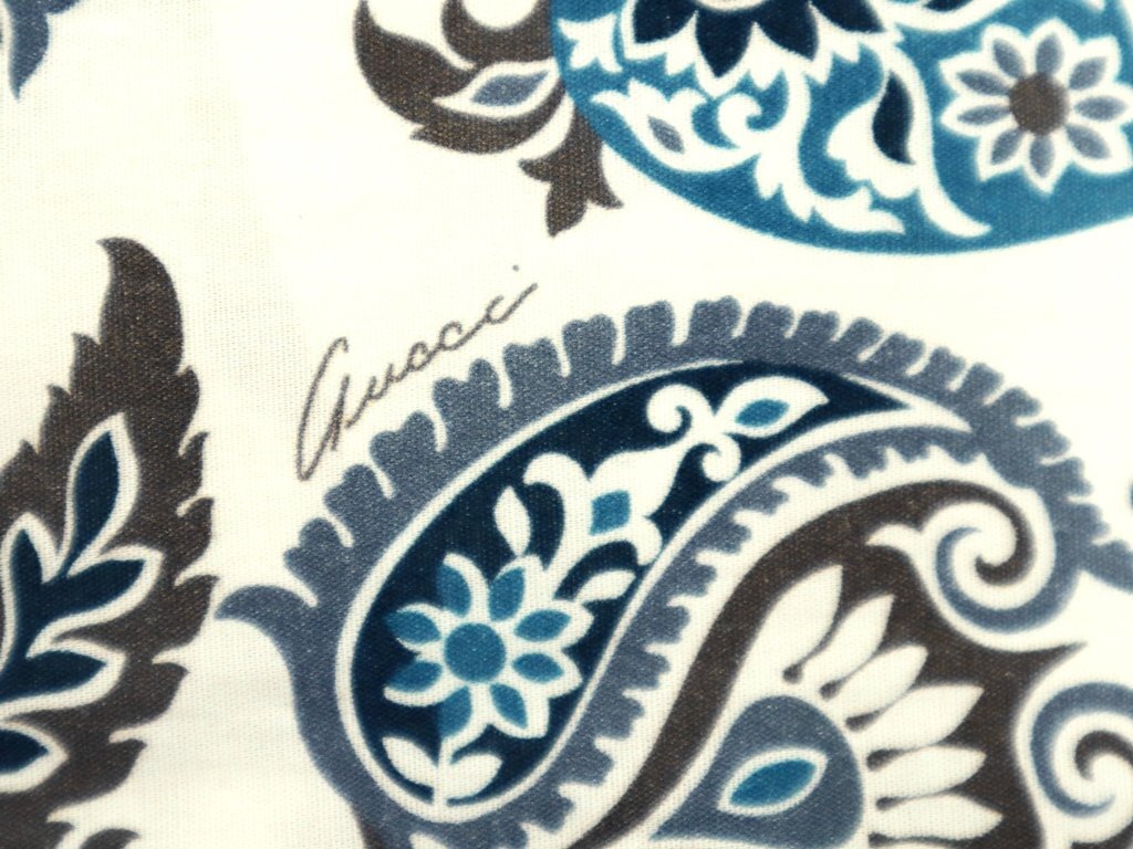 *28 десять тысяч новый товар *50=M~L*GUCCI Gucci peiz Lee рисунок стрейч брюки слоновая кость белый tight fit 1 иен