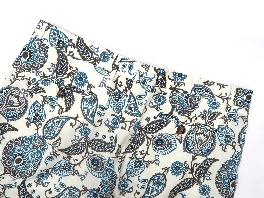 *28 десять тысяч новый товар *50=M~L*GUCCI Gucci peiz Lee рисунок стрейч брюки слоновая кость белый tight fit 1 иен