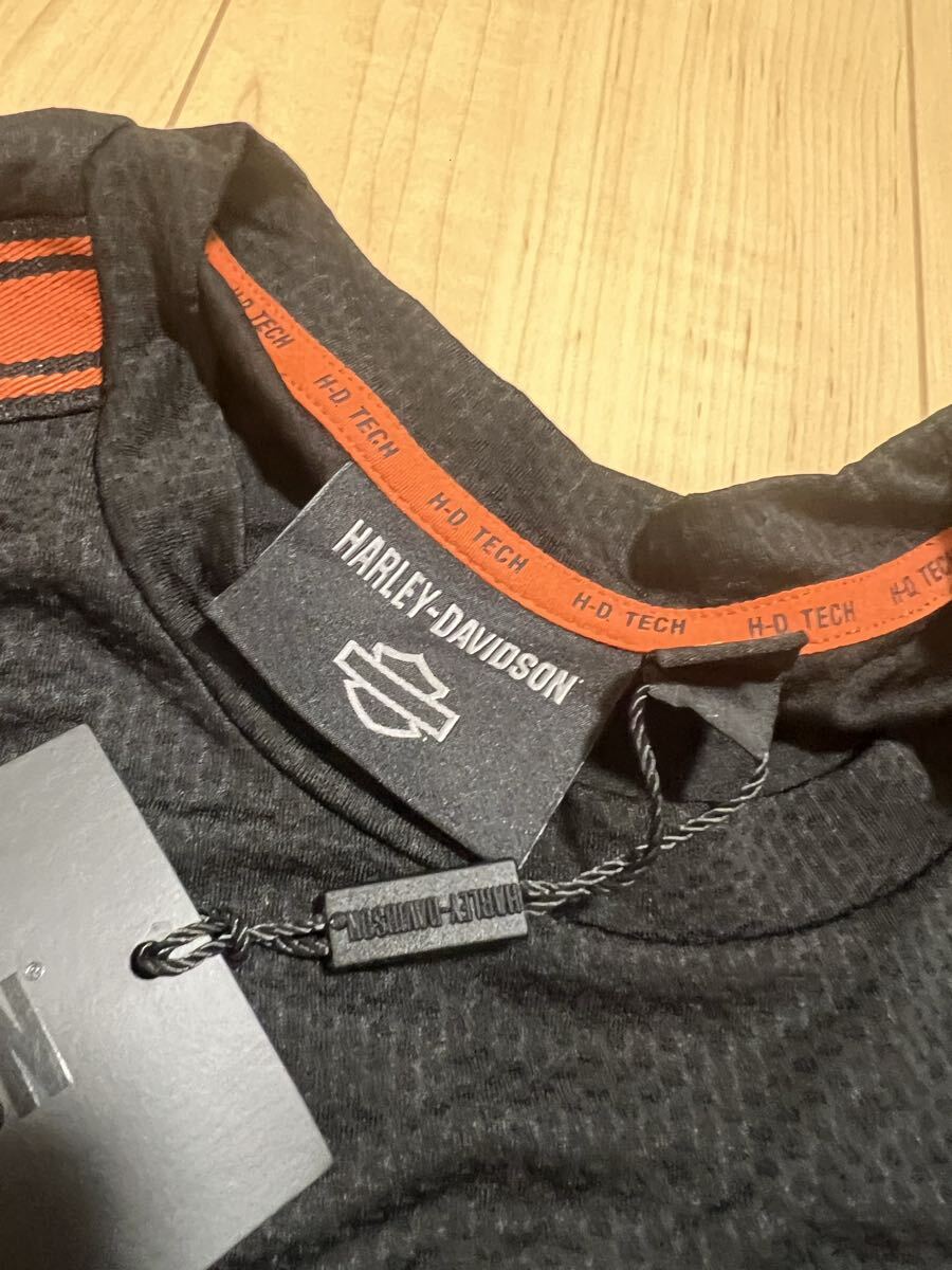 新品正規品 ハーレーダビッドソン Harley-Davidson Performance Micro Mesh Long Sleeve Colorblock Tee 長袖Tシャツ サイズXL_画像4