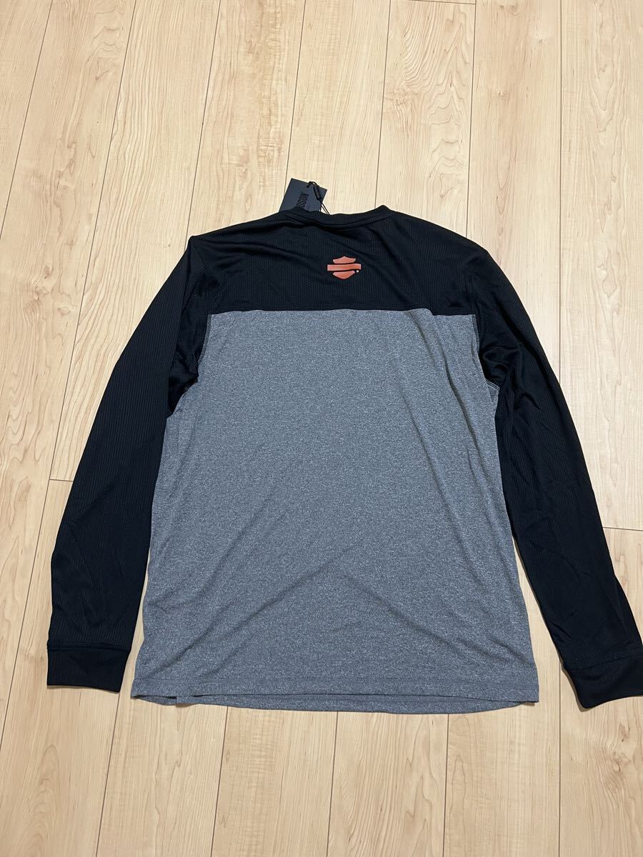 新品正規品 ハーレーダビッドソン Harley-Davidson Performance Micro Mesh Long Sleeve Colorblock Tee 長袖Tシャツ サイズXL_画像7