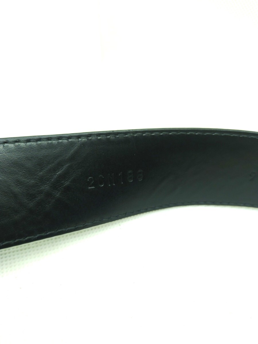 正規品 プラダ PRADA レザーベルト ブラック 本革 ウエスト96〜107cm 6S-1000_画像4