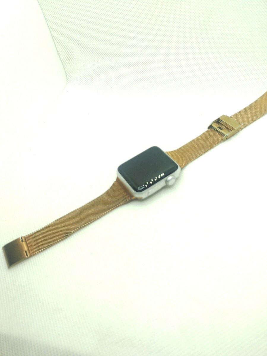 Apple Watch GPS Serise3 アルミニウムケース アップルウォッチ 38mm 6S-3015 【電源確認OK その他未確認】_画像4