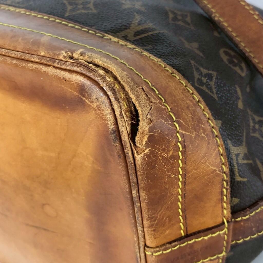 LOUIS VUITTON ルイヴィトン モノグラム ノエ ショルダーバッグ バケットバッグ ヴィンテージ 巾着型 大容量 USED 訳あり 正規品_画像5