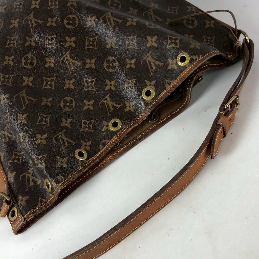LOUIS VUITTON ルイヴィトン モノグラム ノエ ショルダーバッグ バケットバッグ ヴィンテージ 巾着型 大容量 USED 訳あり 正規品_画像7