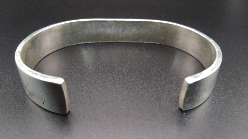 【1点物！】平打ちバングル ブレスレット シルバー 純銀 アクセサリー ジュエリー WHEEL WORS ホイールワークス AB-011_画像5
