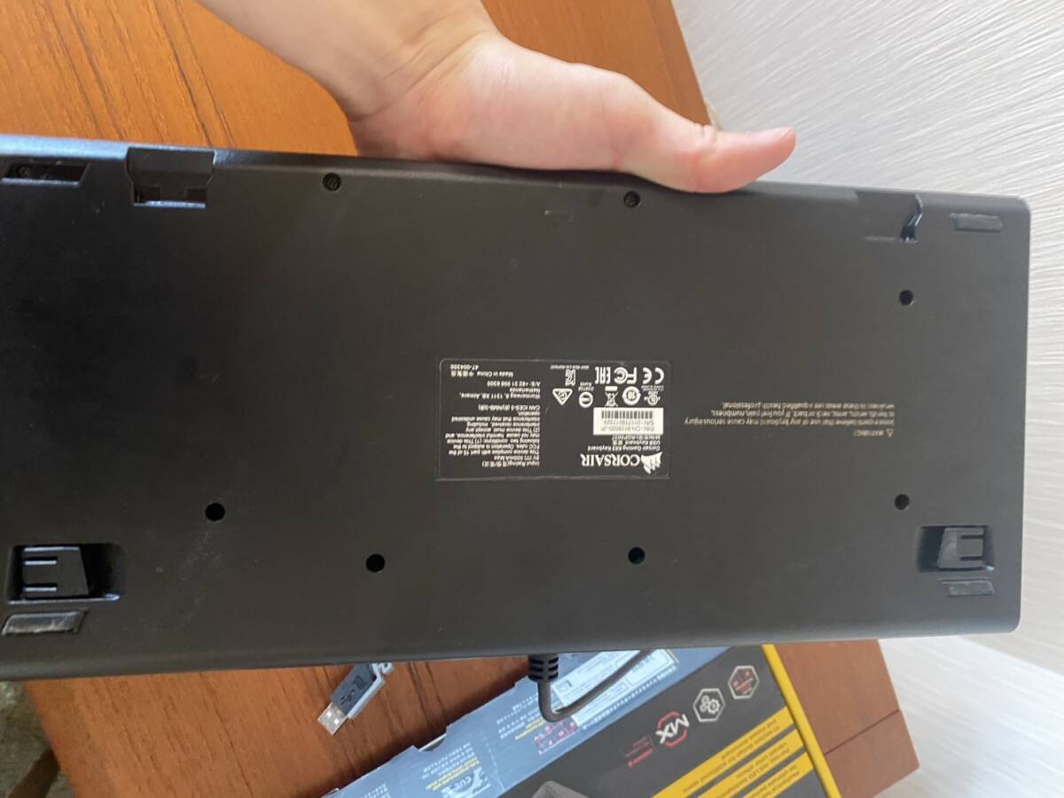 Corsair K63 日本語配列メカニカルキーボード CHERRY 赤軸 ジャンク_画像7