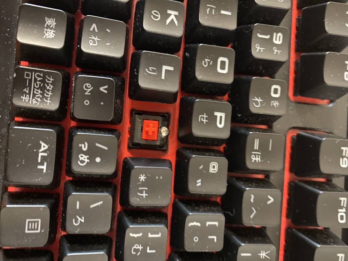 Corsair K63 日本語配列メカニカルキーボード CHERRY 赤軸 ジャンク_画像8