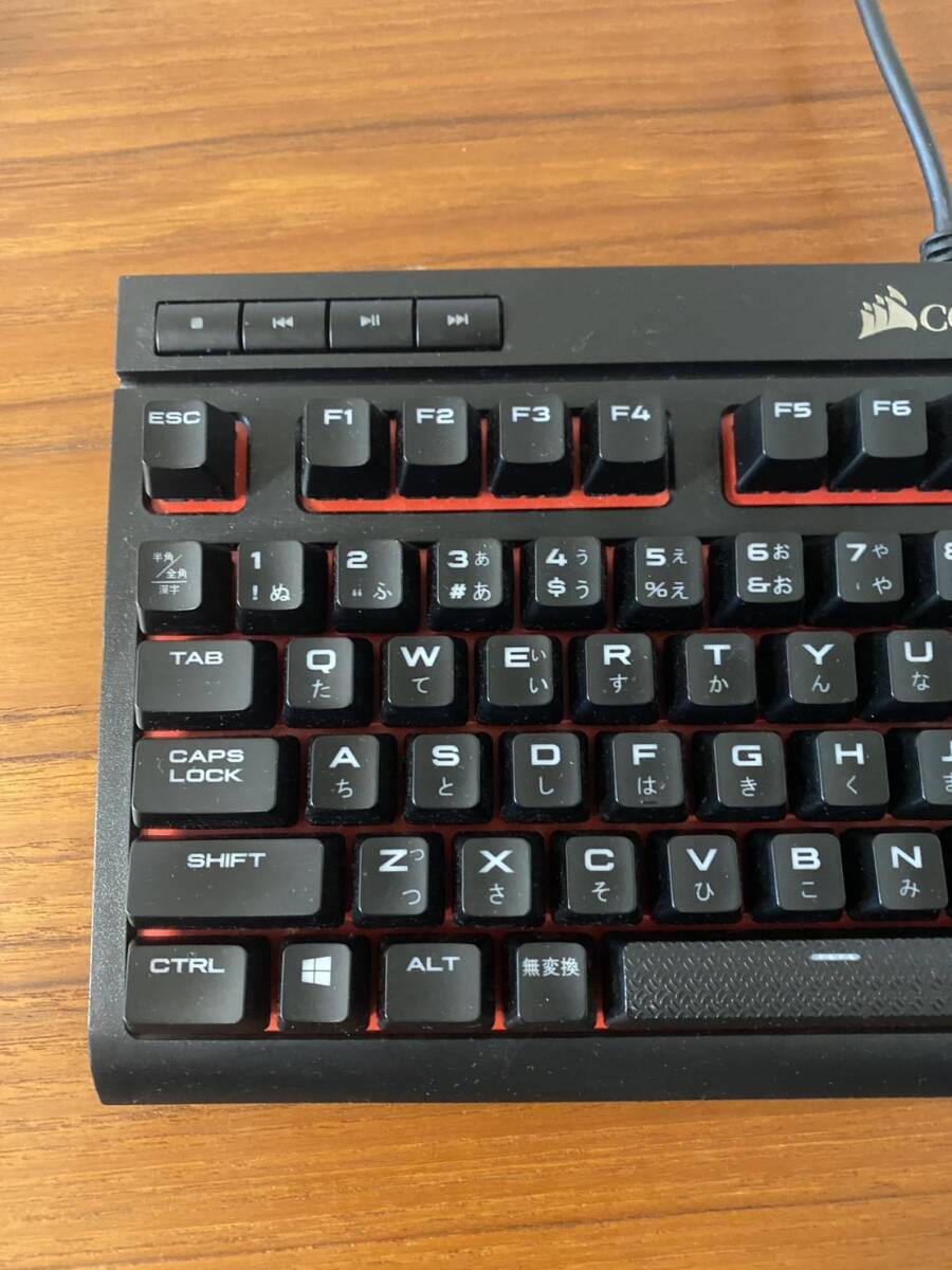 Corsair K63 日本語配列メカニカルキーボード CHERRY 赤軸 ジャンク_画像2