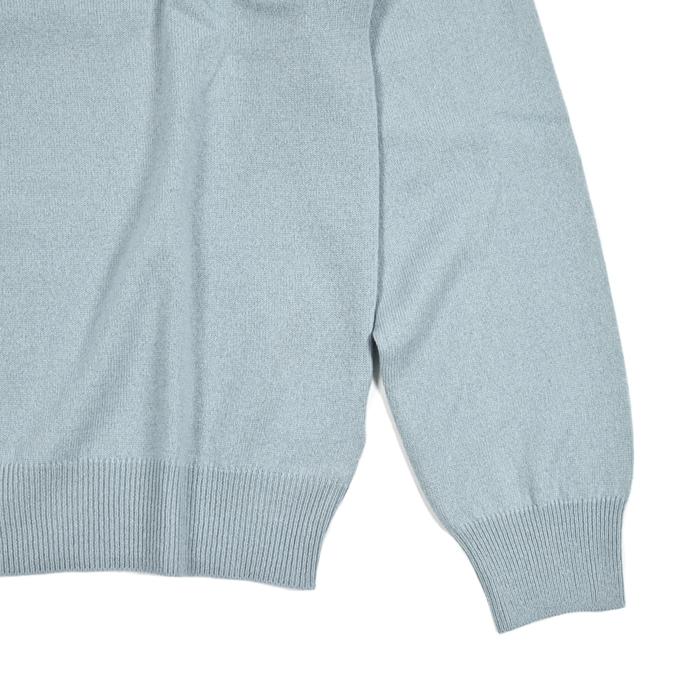 新入荷 新品 グランサッソ GRAN SASSO ニットセーター クルーネック ハイゲージ 長袖 秋冬 ウール カシミヤ ブラック 413868-C-54_画像4