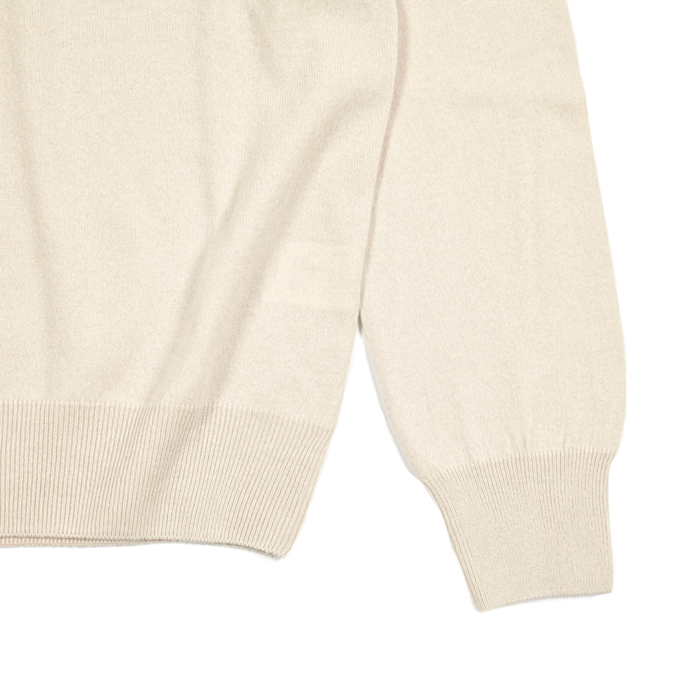 新入荷 新品 グランサッソ GRAN SASSO ニットセーター タートルネック ハイゲージ 長袖 秋冬 カシミヤ ライトベージュ 413680-46_画像4