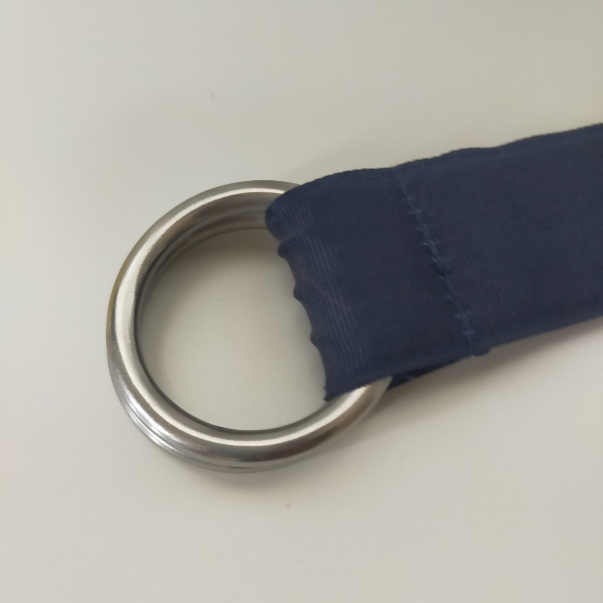 POLO RALPH LAUREN ポロ ラルフローレン ダブルリングベルト ポニー刺繍 USA製 フリー ネイビー(紺)_画像2