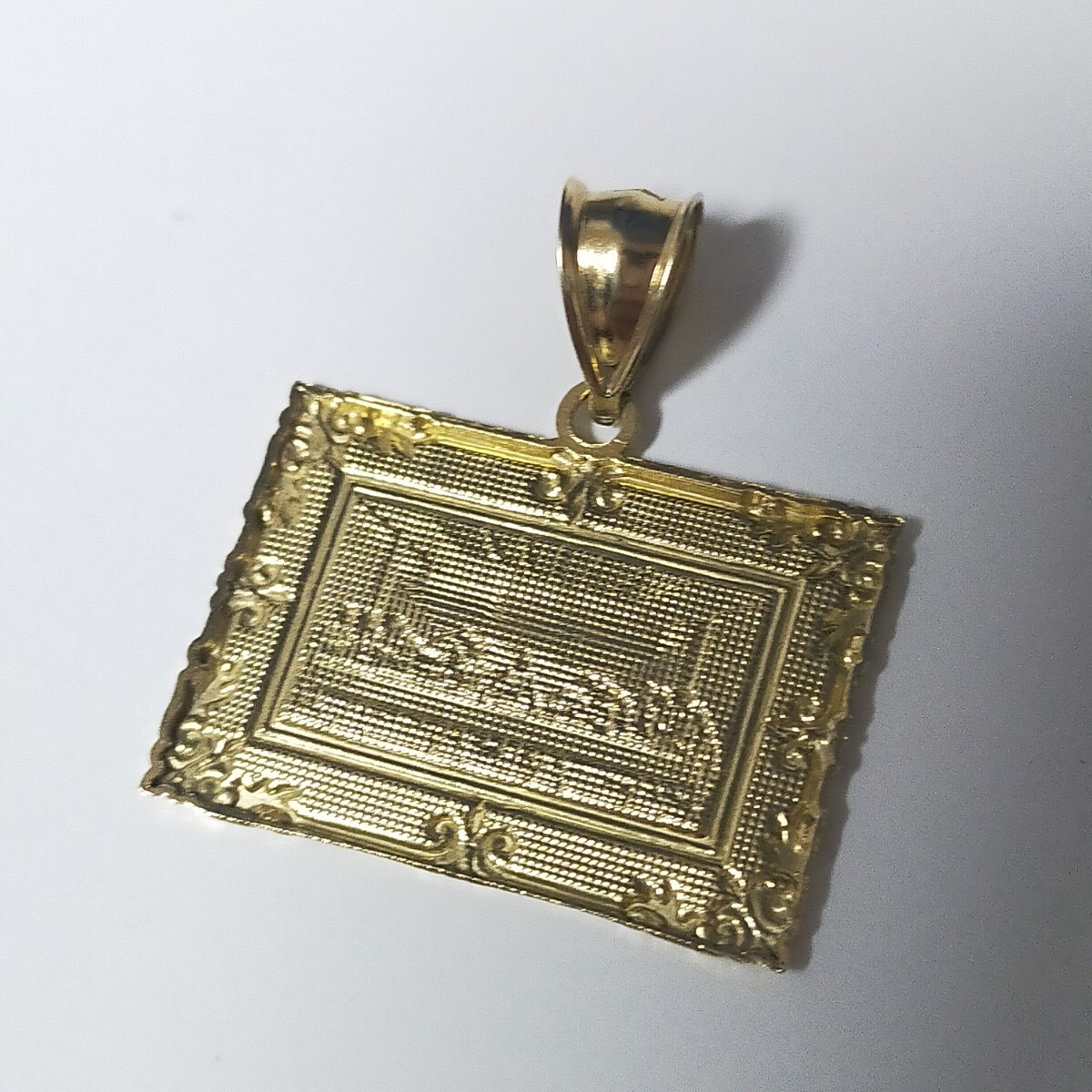 10K ラグジュアリー 最後の晩餐 ネックレストップ ペンダント　AVALANCHE アバランチ好きに 10K イエローゴールド_画像4