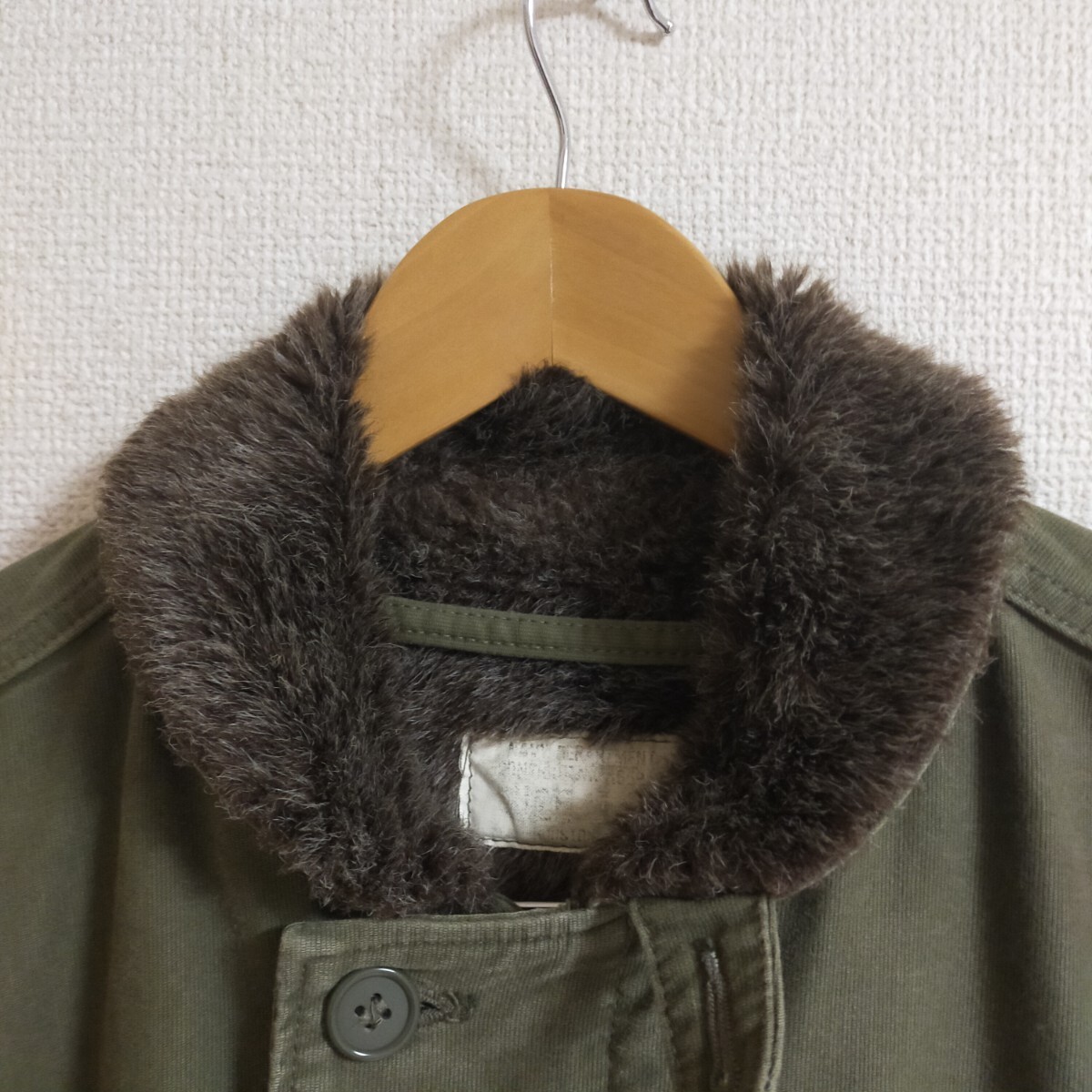 HOUSTON ヒューストン N-1 デッキジャケット フライトジャケット ミリタリー 40(L) カーキ_画像3