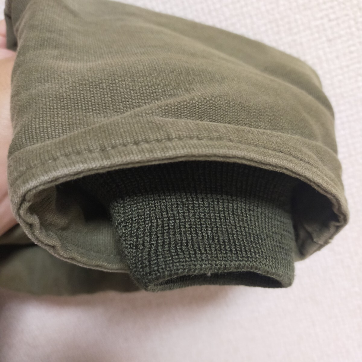 HOUSTON ヒューストン N-1 デッキジャケット フライトジャケット ミリタリー 40(L) カーキ_画像6