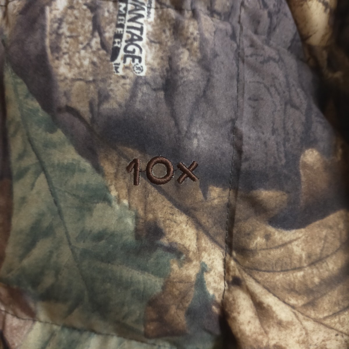 10X 90s リアルツリーカモ ダウンジャケット L 迷彩 カモフラ柄 グリーン系_画像4