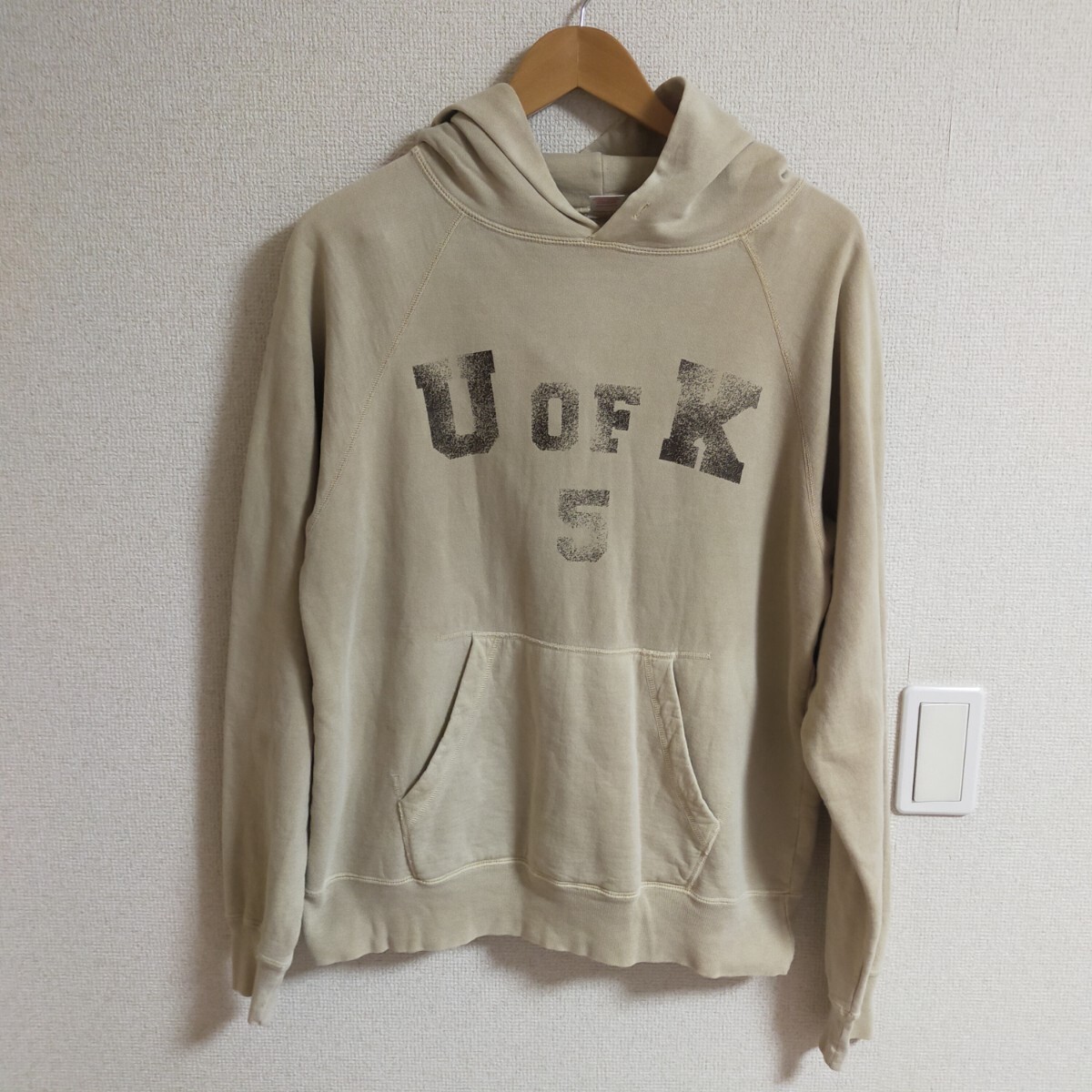 CHESWICK チェスウィック CANADA カナダ製 プルオーバーパーカー スウェットフーディ 東洋 アメカジ L ベージュ_画像1