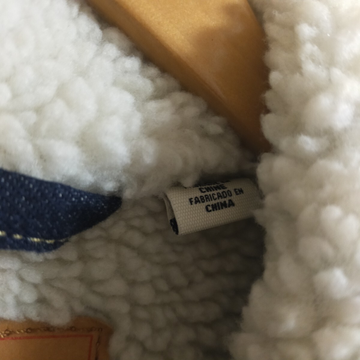 Levi's リーバイス ボアデニムジャケット ビッグサイズ Gジャン 3XL インディゴブルー 濃紺_画像5