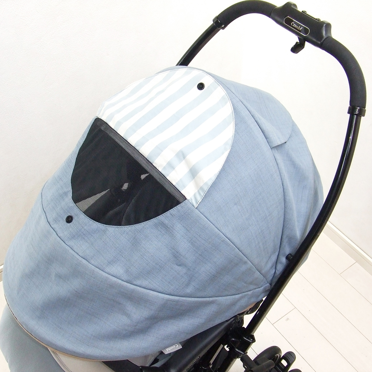 ベビーカー コンビ メチャカル ハンディ オート4キャス エッグショック combi 両対面式 A型 1カ月から3歳 中古ベビーカー【E.難あり等】_画像4