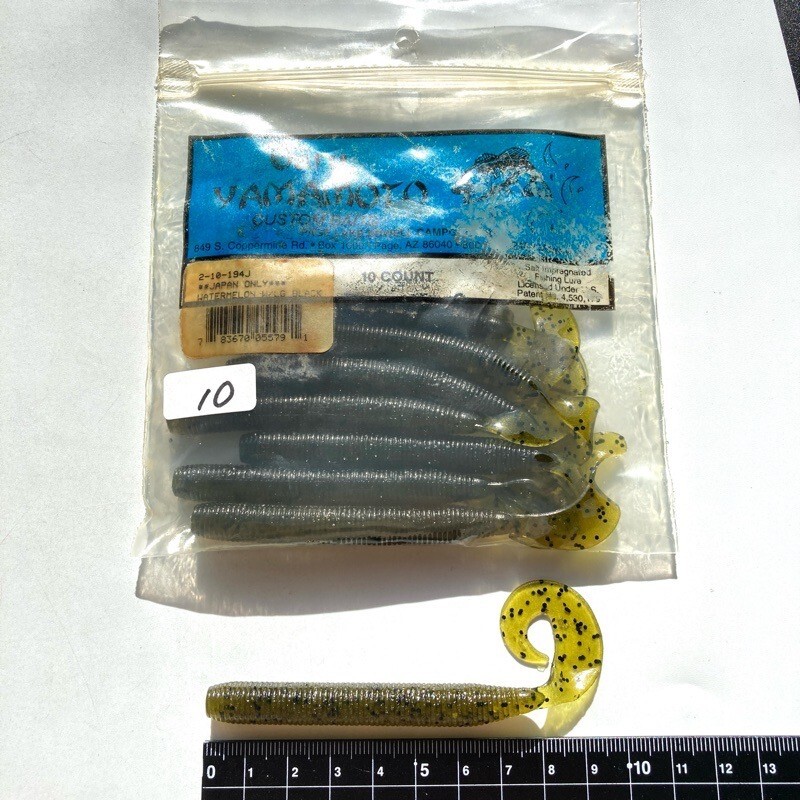 816708 新品 ゲーリーヤマモト ストレッチ40 (スレンダーグラブ) 10本 GARY YAMAMOTO #194 ウォーターメロンペッパー 【状態 S/C】_画像1