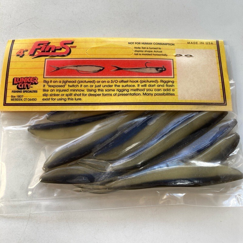 816759 新品 ランカーシティ フィンズフィッシュ 4インチ １０本 #アルワイフ系？ LUNKER CITY 　【状態 S/C】_画像2