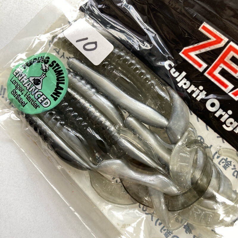 816781 新品 ZEAL カルプリット ワーム １０本 # ZEAL Culprit USA 【状態 S/C】５インチ～クラスと思います_画像3