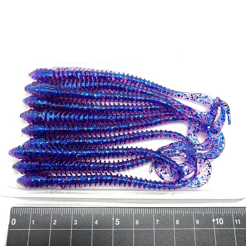 816792 リングワーム 4インチクラス １０本 RING WORM オールド品と思います。詳しい方お願いいたします。　【状態 B/C】_画像1