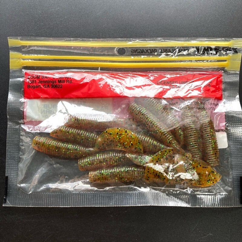 816924 新品 ZOOM/ZBC ファットアルバートグラブ １０本 #ルートビアペッパーグリーン ZOOM BAIT COMPANY ズーム　【状態 S/C】_画像2