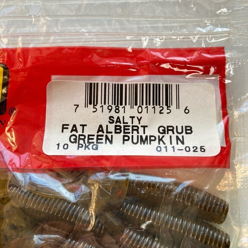 817193 新品 ZOOM/ZBC ファットアルバートグラブ １０本 #グリーンパンプキン ZOOM BAIT COMPANY ズーム　【状態 S/C】_画像3
