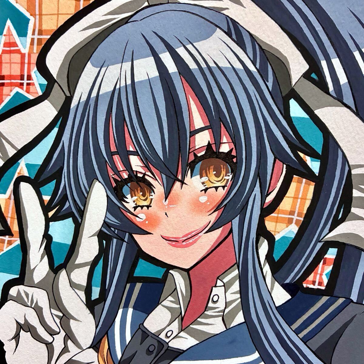 * такой же человек ручные иллюстрации *.. это расческа ..~ Kantai коллекция ~ стрела .*A4 размер *