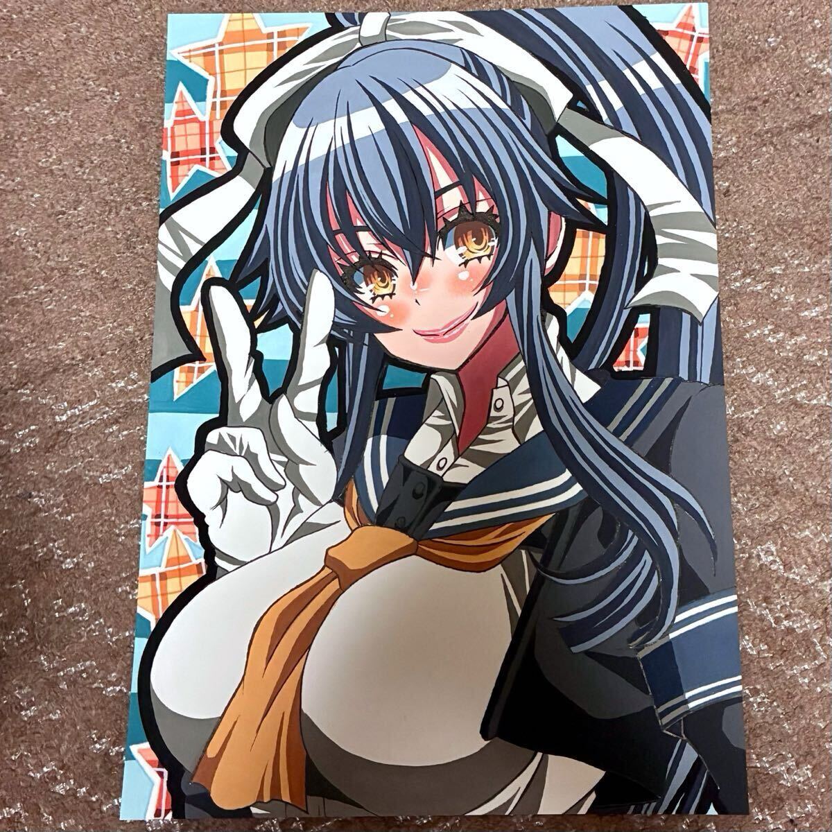 * такой же человек ручные иллюстрации *.. это расческа ..~ Kantai коллекция ~ стрела .*A4 размер *