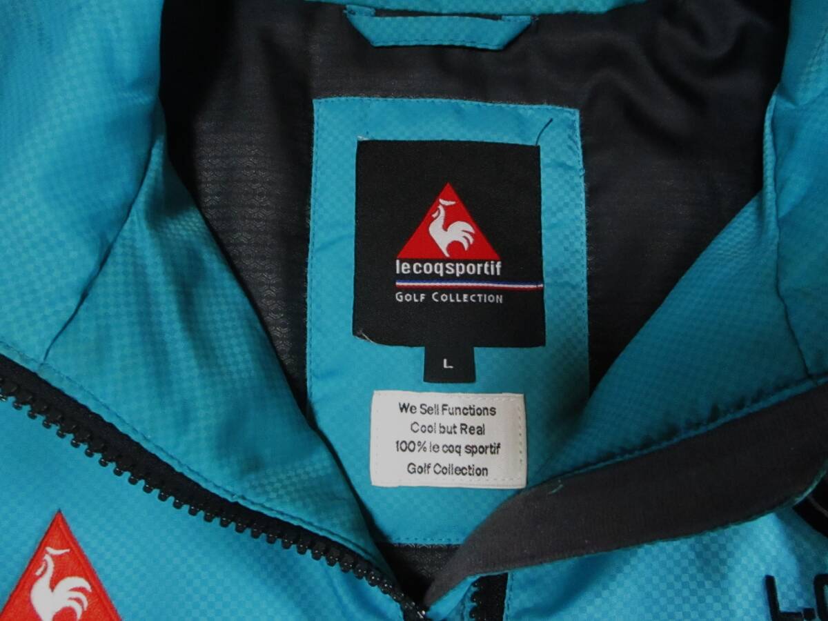 ルコック　ゴルフ・袖取り外し可能 中綿入りジャケット・サイズL_画像4