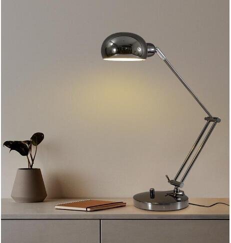  высокое качество * настольное освещение стол подставка освещение in пыль настоящий промышленность серия arm лампа серебряный чёрный 
