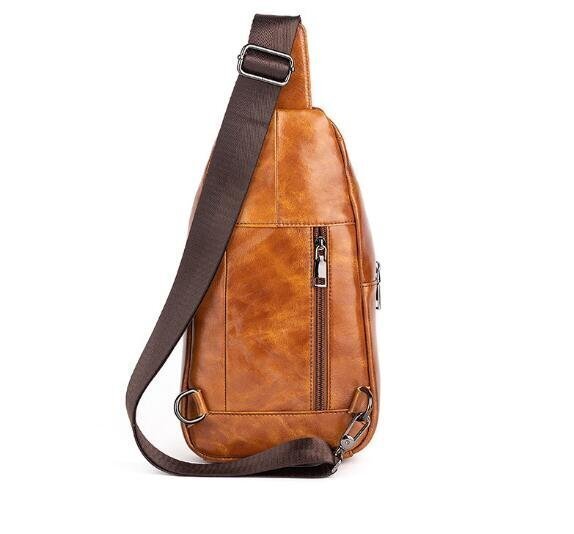 メンズバッグ 牛革 ボディバッグ 本革 登山旅行 アウトドア ワンショルダー 斜めがけバッグ おしゃれ 軽量 大容量 通勤 収納可能_画像2