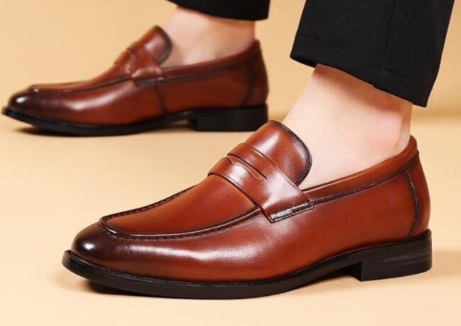  красивый бизнес обувь мужской обувь натуральная кожа обувь кожа обувь платье обувь работник ручная работа телячья кожа джентльмен обувь ^ чай цвет 