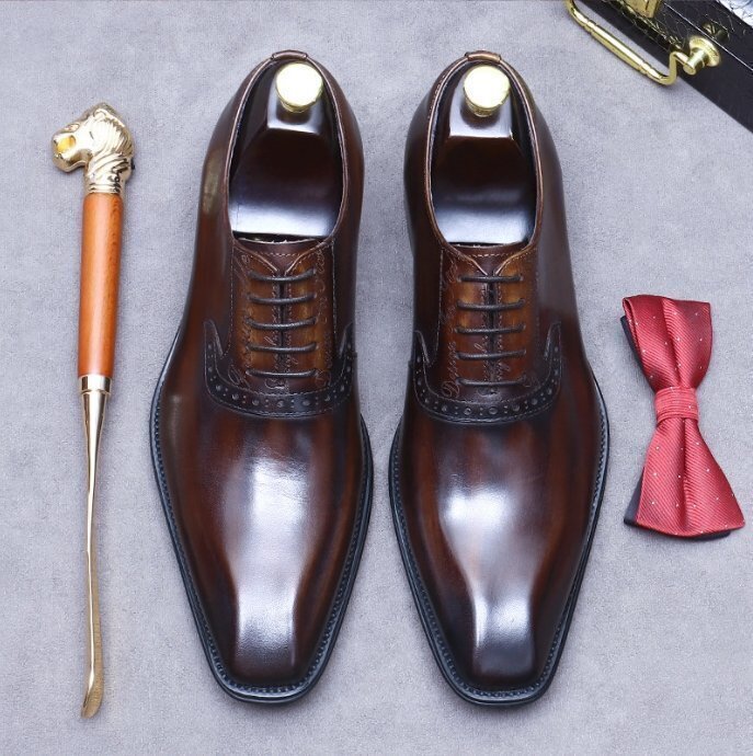  новый товар Англия тип бизнес обувь мужской обувь * натуральная кожа обувь кожа обувь * работник ручная работа телячья кожа джентльмен обувь 24-27cm
