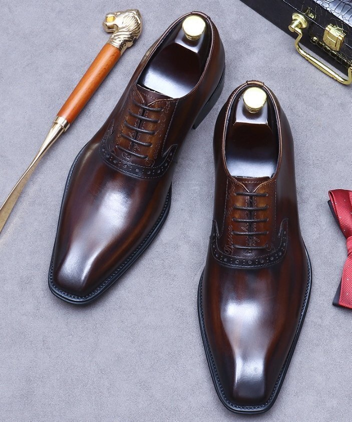  новый товар Англия тип бизнес обувь мужской обувь * натуральная кожа обувь кожа обувь * работник ручная работа телячья кожа джентльмен обувь 24-27cm