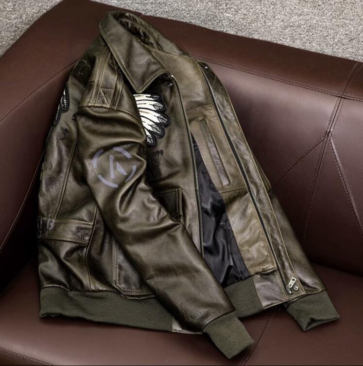 超人気☆レザージャケット機関車 ライダースジャケット 革 カウハイド ハーレー レザーコート バイクレザー 革ジャン_画像6