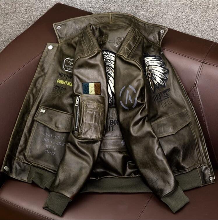 超人気☆レザージャケット機関車 ライダースジャケット 革 カウハイド ハーレー レザーコート バイクレザー 革ジャン_画像4