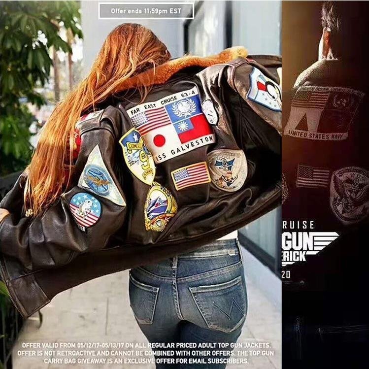 новый товар! "куртка пилота" мужской жакет casual телячья кожа шерсть удален возможный воротник телячья кожа вышивка кожаный жакет L размер S~3XL