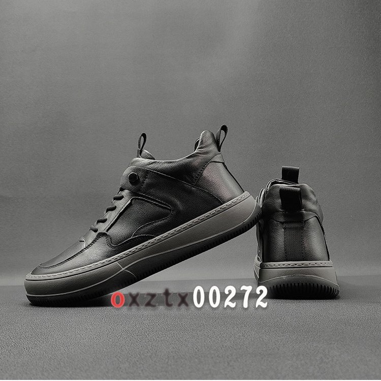  мужской обувь осень-зима для полный серый n кожа толщина низ спортивные туфли мужской обувь Trend обувь 