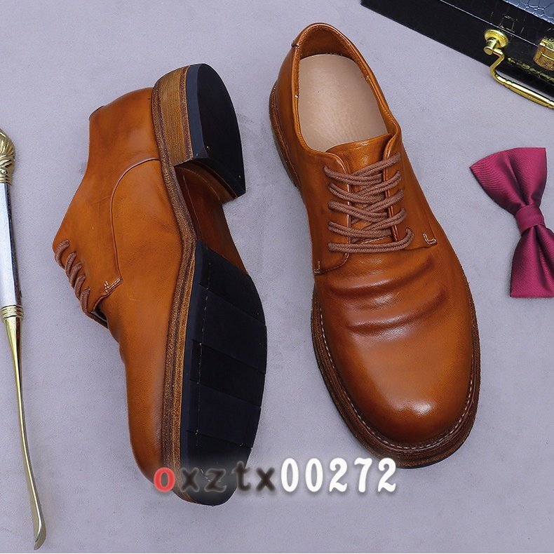  легкий . лошадь кожа натуральная кожа ручная работа Goodyear производства закон мужской Британия способ телячья кожа обувь кожа низ Work обувь 